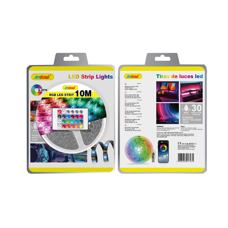 Andowl Λεντοταινία LED ταινία RGB 10m με τηλεχειριστήριο Q-DT75 - LED strip lights - Image 3