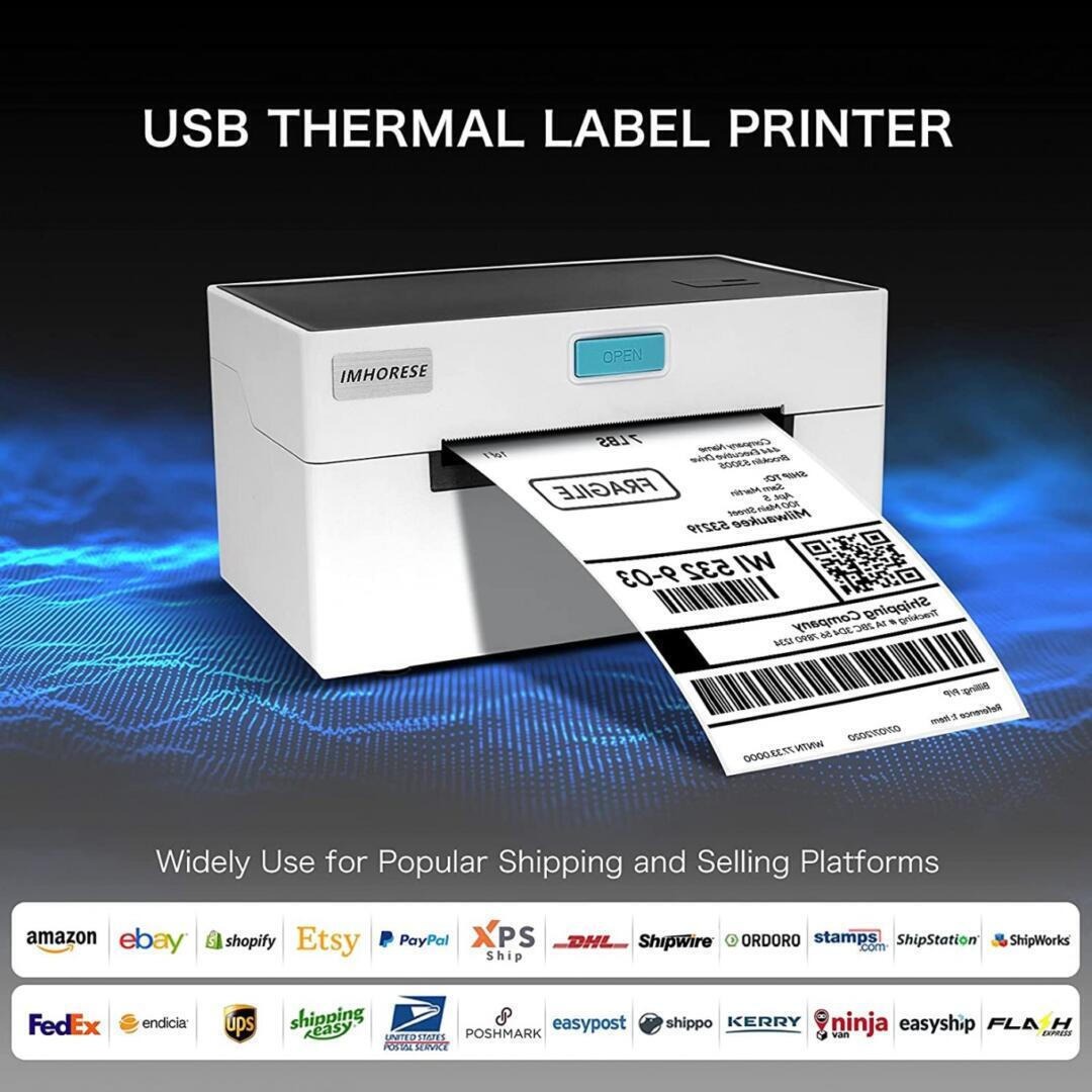 Andowl Ασύρματος θερμικός εκτυπωτής 104mm 203DPI με USB/LAN/Bluetooth Q-DY9200 - Label Printer - Image 6