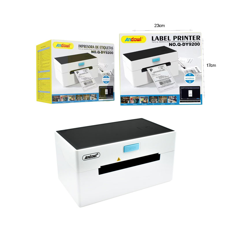 Andowl Ασύρματος θερμικός εκτυπωτής 104mm 203DPI με USB/LAN/Bluetooth Q-DY9200 - Label Printer - Image 8