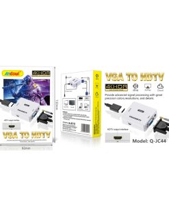 Andowl Αντάπτορας 3.5mm / VGA female - HDMI female Q-JC144 - VGA to HDTV