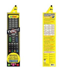 Andowl Universal Τηλεχειριστήριο Q-YK200 για Τηλεοράσεις - TV Universal Remote Control