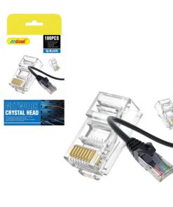 Andowl Ακροδέκτης Δικτύου Βύσματα male 100τμχ Q-RJ45 - Network Crystal Head
