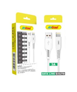 Andowl Καλώδιο φόρτισης USB σε Lightning 3A Q-SJ7D- USB Data Cable