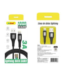 Andowl Καλώδιο δεδομένων UBS σε Lightning 3Α Q-SJ88 - Data Cable