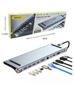 Andowl Q-HU990 USB-C Docking Station με HDMI 4K PD Ethernet