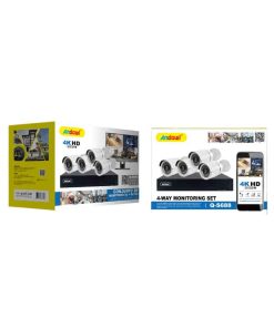 Andowl Σύστημα Παρακολούθησης 4 Καμερών με Καταγραφικό - 4 Way Monitoring Set
