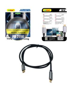Andowl Καλώδιο Δεδομένων Type-C σε Lightning 1m 20W Q-HD716 - Data Cable