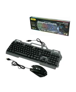 Andowl Σετ Gaming Πληκτρολόγιο με RGB φωτισμό & Ποντίκι (Αγγλικό US) Q-808  – Gaming Keyboard & Mouse