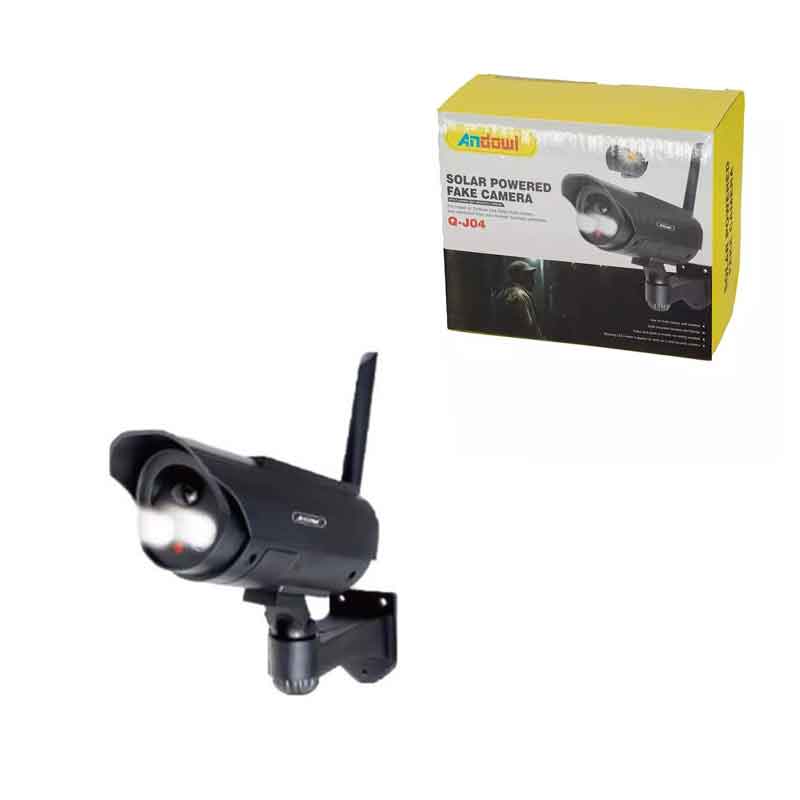 Andowl Ψεύτικη Κάμερα Παρακολούθησης Τύπου Bullet με Ηλιακό Πάνελ Q-J04 - Solar Fake Camera