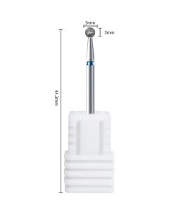 Φρεζάκι Τροχού Διαμαντόφρεζα Μπίλια Μπλε #10 - Carbide nail drill bit