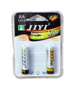 JIYI Επαναφορτιζόμενη μπαταρία ΑA Νi-MH 6800mAh 2τμχ - Rechargeable battery AA 2pcs