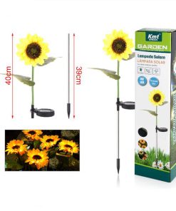KMT Ηλιακά φωτιζόμενο διακοσμητικό λουλούδι LED - Solar-powered LED decorative flower