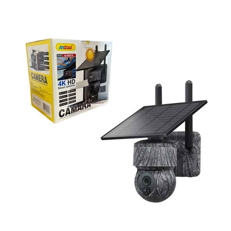 Andowl Ηλιακή Έξυπνη Κάμερα 4K HD Q-SX615 - Camera High Definition Outdoor Electronic Pan Tilt