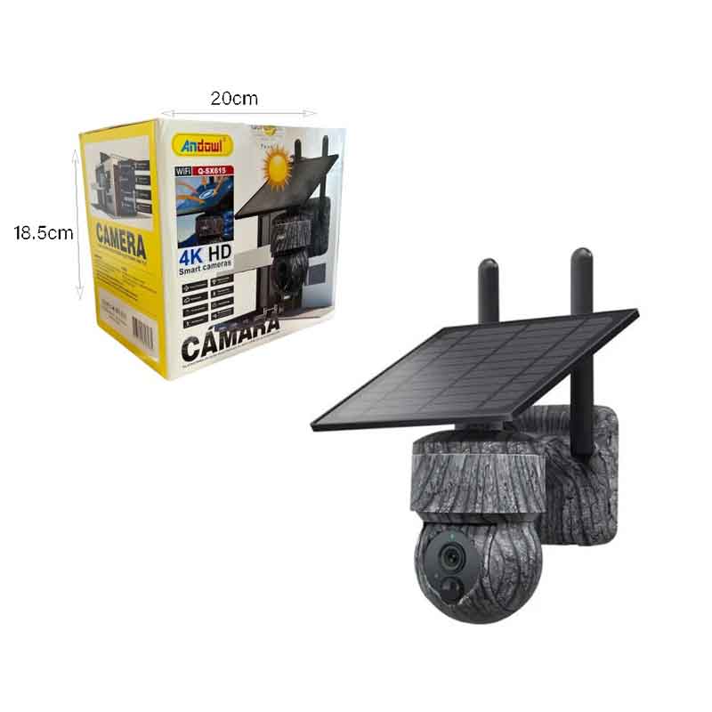 Andowl Ηλιακή Έξυπνη Κάμερα 4K HD Q-SX615 - Camera High Definition Outdoor Electronic Pan Tilt - Image 5
