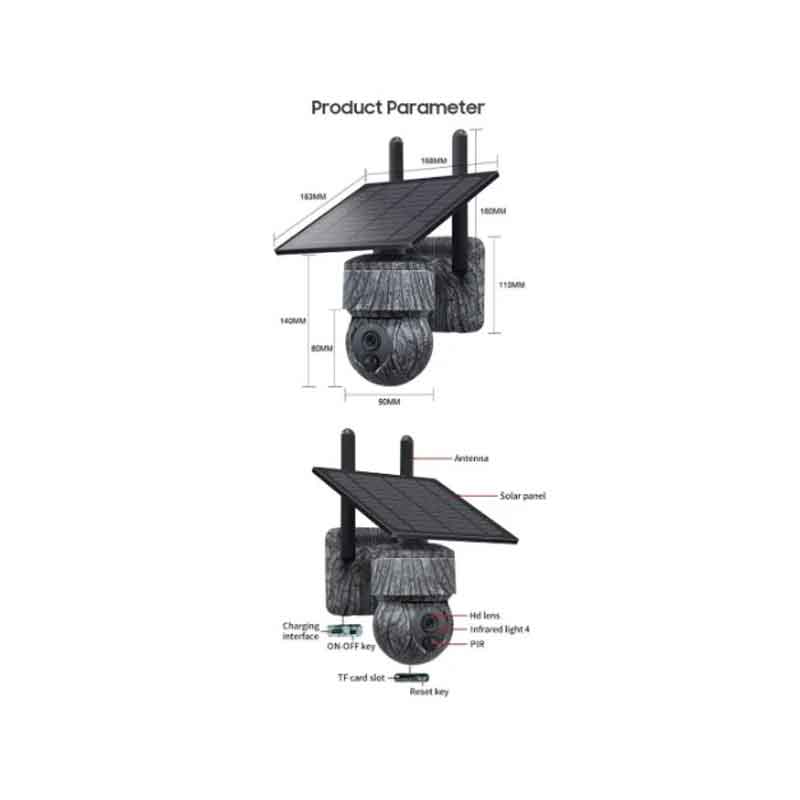 Andowl Ηλιακή Έξυπνη Κάμερα 4K HD Q-SX615 - Camera High Definition Outdoor Electronic Pan Tilt - Image 3