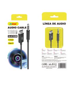 Andowl Μετατροπέας 3.5mm male σε USB-C male Q-A192B - Audio Cable