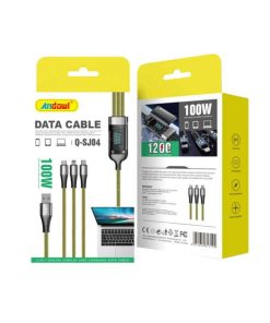 Andowl Καλώδιο δεδομένων 100w Usb-a Micro
