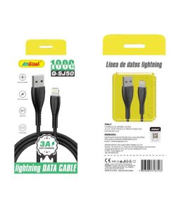Andowl Καλώδιο δεδομένων USB σε Lightning 3A 1m Q-SJ50 - Data Cable
