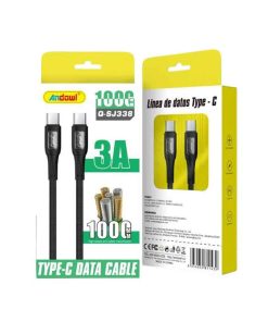 Andowl Καλώδιο δεδομένων Type-c σε Type-c 6Α Q-SJ338 - Data Cable