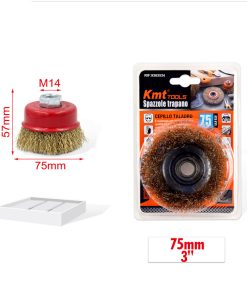 KMT Tools Συρματόβουρτσα γωνιακού τροχού 75mm M14 RIF:9363534 - Drill Brush