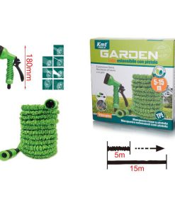 KMT Tools Επεκτεινόμενο Λάστιχο Ποτίσματος 5-15 Μέτρα Με Πιστόλι - Expandable Watering Hose With Gun