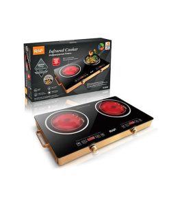 RAF Επιτραπέζια Εστία Κεραμική Διπλή 7000W R.8088 - Infrared Cooker R.8088