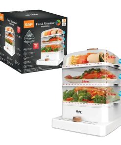 Raf Ατμομάγειρας με 3 Επίπεδα Μαγειρέματος 12lt R.5238 - Food Steamer