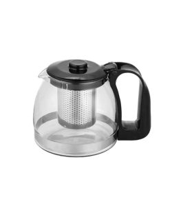 SIDIRELA Τσαγιέρα Γυάλινη με Φίλτρο σε Διάφανο Χρώμα 1250ml - Glass Tea Port E-3447