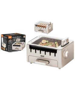 RAF Ηλεκτρικη Ψησταριά 800W R.5423 - Electric Skewers Frying Pan Grill