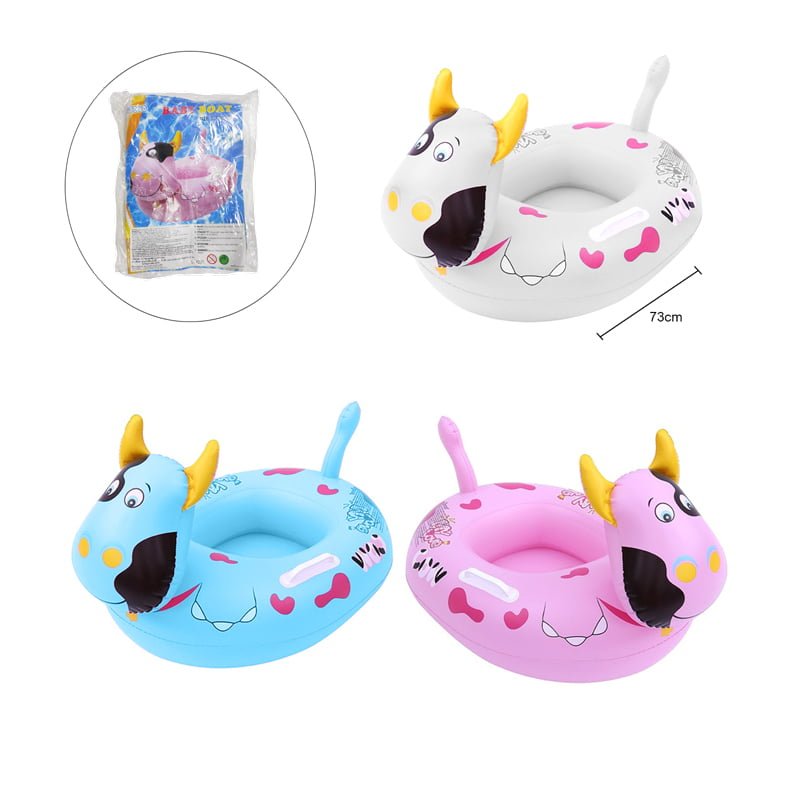 Φουσκωτό σωσίβιο θαλάσσης αγελάδα 1τεμ - Baby boat SY-A0501