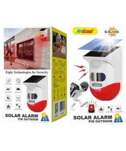 Andowl Αυτόνομος Ασύρματος Ανιχνευτής Κίνησης με Σειρήνα και Τηλεχειριστήριο Q-BJ200 - Solar alarm pir outdoor