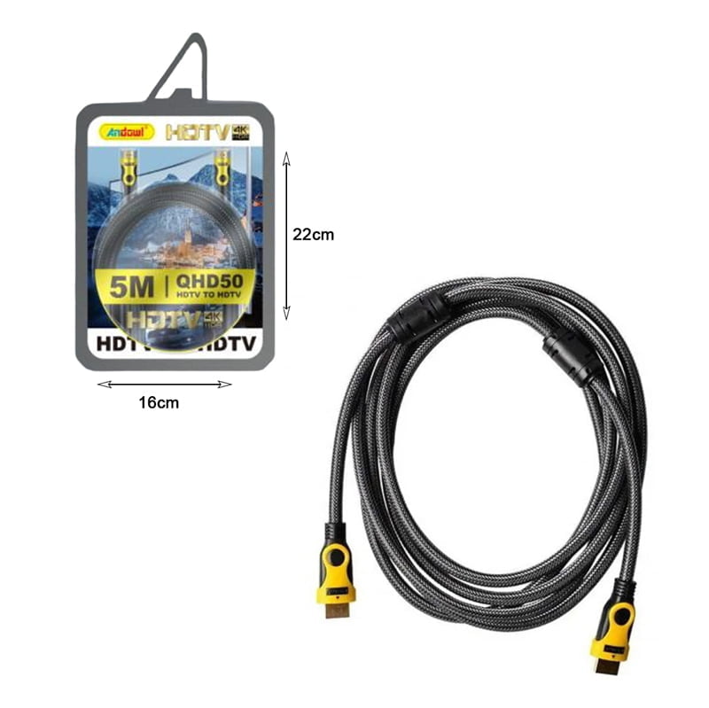 Andowl Καλώδιο HDTV 5m 4K 3D QHD50 - HDMI cable - Image 5