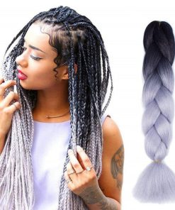 Yuan yao Μαλλιά για Ράστα μαύρο/γκρι BY37 - Rasta hair