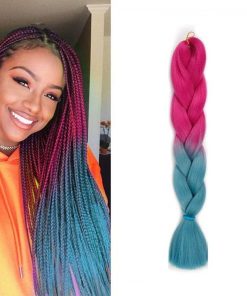 Yuan yao Μαλλιά για Ράστα ombre φούξια/μπλε BY41 - Rasta hair
