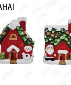 ΠΗΛΙΝΟ ΔΙΑΚΟΣΜΗΤΙΚΟ ΣΠΙΤΙ ΜΕ ΛΑΜΠΑ LED 10*8.3*12.2