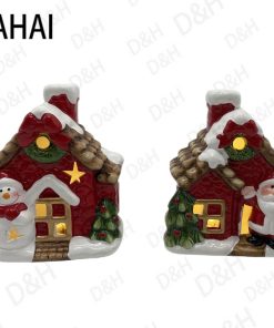 ΠΗΛΙΝΟ ΔΙΑΚΟΣΜΗΤΙΚΟ ΣΠΙΤΆΚΙ ΜΕ LED ΛΑΜΠΑΚΙ 9.6*6.5*12