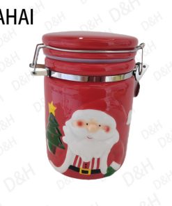 ΚΟΚΚΙΝΟ ΧΡΙΣΤΟΥΓΕΝΝΙΑΤΙΚΟ ΒΑΖΟ ΑΠΟΘΗΚΕΥΣΗΣ ΚΟΥΖΙΝΑΣ 16*10