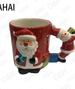 ΧΡΙΣΤΟΥΓΕΝΝΙΑΤΙΚΗ ΚΟΥΠΑ ΚΟΚΚΙΝΟ ΜΕ ΑΓΙΟ ΒΑΣΙΛΗ 13.7*9.4*9.6