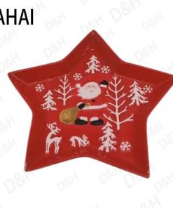 ΚΟΚΚΙΝΗ ΠΙΑΤΕΛΑ ΣΧΕΔΙΟ ΑΣΤΕΡΙ 24.2*23*2.6CM