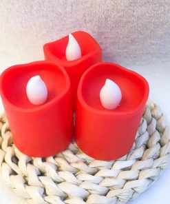 LED wave red shell candle light (24PCS)