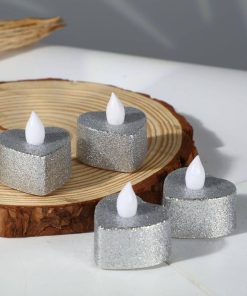 LED dusting love silver candle light (12PCS)
