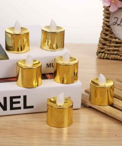 LED round golden candle light (12PCS)