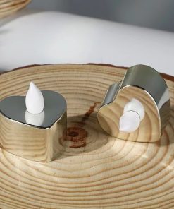 LED love silver candle light (12PCS)