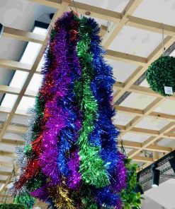 ΔΙΑΚΟΣΜΗΤΙΚΗ ΓΙΡΛΑΝΤΑ-ΤΡΕΣΑ ΑΣΗΜΙ-ΧΡΥΣΟ-ΚΟΚΚΙΝΟ-ΠΡΑΣΙΝΟ-ΜΠΛΕ-ΜΩΒ