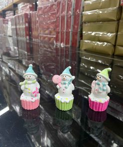 ΧΡΙΣΤΟΥΓΕΝΝΙΑΤΙΚΟ ΔΙΑΚΟΣΜΗΤΙΚΟ ΚΕΙΚΑΚΙ ΧΙΟΝΑΝΘΡΩΠΟΣ 3 ΧΡΩΜΑΤΑ