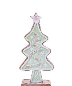 ΧΡΙΣΤΟΥΓΕΝΝΙΑΤΙΚΟ ΔΙΑΚΟΣΜΗΤΙΚΟ GINGERBREAD ΔΕΝΤΡΑΚΙ ΠΡΑΣΙΝΟ