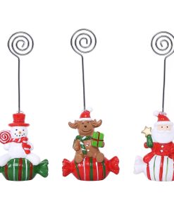 ΧΡΙΣΤΟΥΓΕΝΝΙΑΤΙΚΟ ΔΙΑΚΟΣΜΗΤΙΚΟ ΚΑΡΑΜΕΛΑ ΜΕ ΦΙΓΟΥΡΕΣ ΣΤΑΝΤΑΚΙ ΓΙΑ ΣΗΜΕΙΩΣΕΙΣ