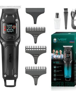 VGR Επαγγελματική Επαναφορτιζόμενη Κουρευτική Μηχανή Μαύρη V-964