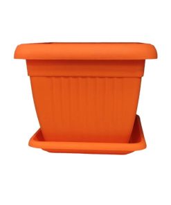 Γλάστρα με πιατάκι 17*19cm - Flower pot