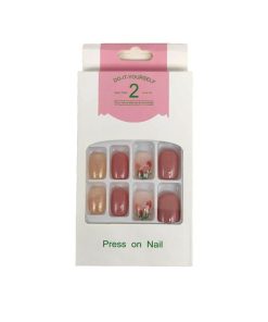 Αυτοκόλλητα νύχια σε διάφορα σχέδια 12 τμχ - Press-on fake nails